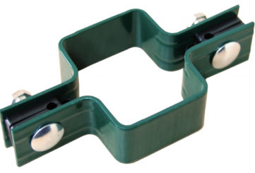 Крепление хомут 60х40 RAL 6005 (антивандальная гайка М6)