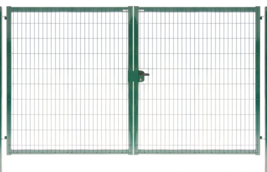 Ворота распашные 2,03х6,0 RAL 6005