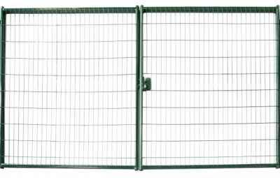 Ворота распашные 1,53×3,5 RAL 6005