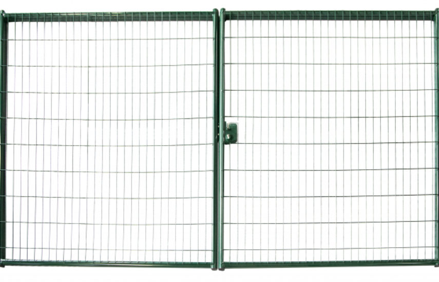 Ворота распашные 1,53×3,5 RAL 6005