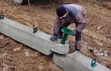 Новая продукция — мобильный быстровозводимый бетонный фундамент